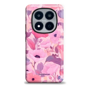 Odolný kryt na mobil Xiaomi Redmi Note 15 Pro Plus 5G - Mobiwear Elite Pro EP74E, růžové květy snů