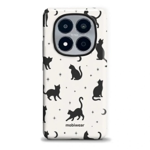 Odolný kryt na mobil Xiaomi Redmi Note 15 Pro Plus 5G - Mobiwear Elite Pro E162E, noční kočičky