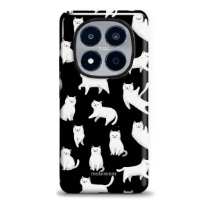 Odolný kryt na mobil Xiaomi Redmi Note 15 Pro Plus 5G - Mobiwear Elite Pro E163E, bílé kočičky