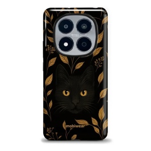 Odolný kryt na mobil Xiaomi Redmi Note 15 Pro Plus 5G - Mobiwear Elite Pro E164E, černá kočka