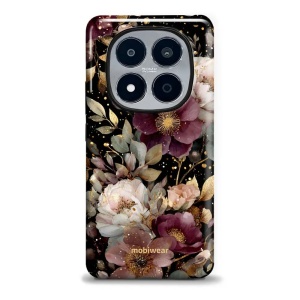 Odolný kryt na mobil Xiaomi Redmi Note 15 Pro Plus 5G - Mobiwear Elite Pro E169E, zlatavé kvítky