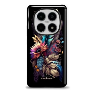 Odolný kryt na mobil Xiaomi Redmi Note 15 5G - Mobiwear Elite Pro E011E, kytice s pírkem