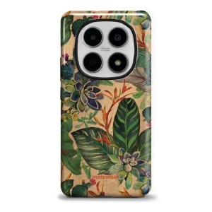 Odolný kryt na mobil Xiaomi Redmi Note 15 5G - Mobiwear Elite Pro EP05E, sukulenty