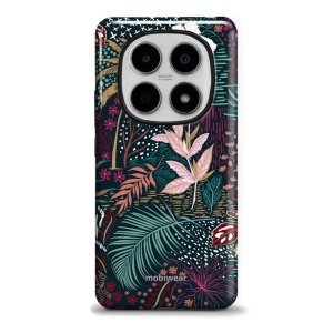 Odolný kryt na mobil Xiaomi Redmi Note 15 5G - Mobiwear Elite Pro EP13E, temná flóra
