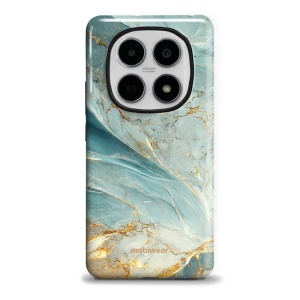 Odolný kryt na mobil Xiaomi Redmi Note 15 5G - Mobiwear Elite Pro EP34E, zelenkavý a zlatavý mramor