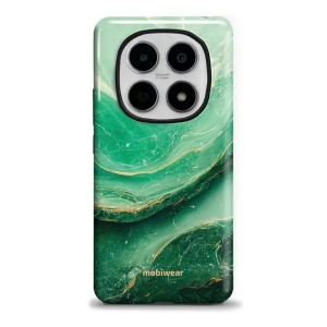 Odolný kryt na mobil Xiaomi Redmi Note 15 5G - Mobiwear Elite Pro EP38E, zelený mramor