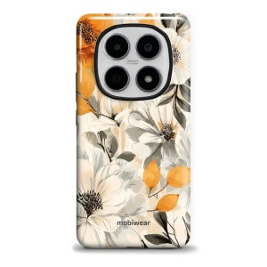 Odolný kryt na mobil Xiaomi Redmi Note 15 5G - Mobiwear Elite Pro EP75E, podzimní květy