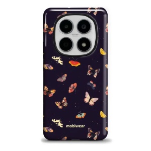 Odolný kryt na mobil Xiaomi Redmi Note 15 5G - Mobiwear Elite Pro EP78E, barevní motýlci