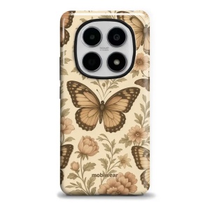 Odolný kryt na mobil Xiaomi Redmi Note 15 5G - Mobiwear Elite Pro EP92E, motýlové