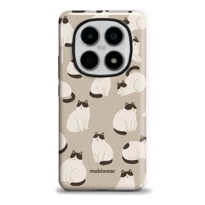 Odolný kryt na mobil Xiaomi Redmi Note 15 5G - Mobiwear Elite Pro E160E, kočičáci