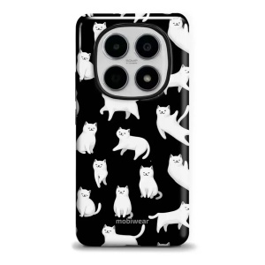 Odolný kryt na mobil Xiaomi Redmi Note 15 5G - Mobiwear Elite Pro E163E, bílé kočičky