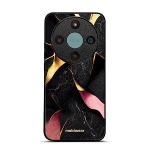 Lesklý kryt na mobil Honor Magic 8 Lite - Mobiwear Glossy G021G, černý a zlatavý mramor