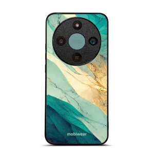 Lesklý kryt na mobil Honor Magic 8 Lite - Mobiwear Glossy G024G, zlatavý a zelenkavý mramor