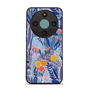 Lesklý kryt na mobil Honor Magic 8 Lite - Mobiwear Glossy G037G, modrá květena