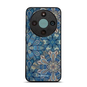 Lesklý kryt na mobil Honor Magic 8 Lite - Mobiwear Glossy G038G, modré mandala květy