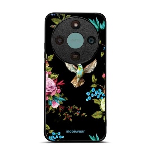 Lesklý kryt na mobil Honor Magic 8 Lite - Mobiwear Glossy G041G, ptáček a květy