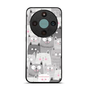 Lesklý kryt na mobil Honor Magic 8 Lite - Mobiwear Glossy G045G, kočičky