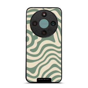 Lesklý kryt na mobil Honor Magic 8 Lite - Mobiwear Glossy GA57G, zelené a béžové zkrouceniny