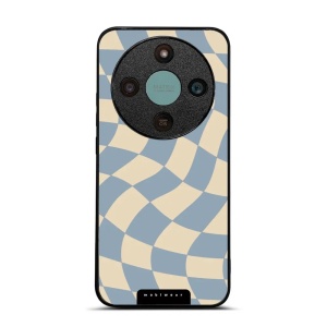 Lesklý kryt na mobil Honor Magic 8 Lite - Mobiwear Glossy GA59G, modrá a béžová šachovnice