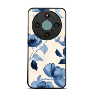 Lesklý kryt na mobil Honor Magic 8 Lite - Mobiwear Glossy GP73G, modrá krása květů