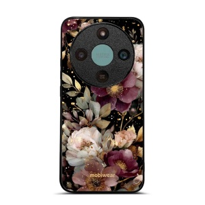 Lesklý kryt na mobil Honor Magic 8 Lite - Mobiwear Glossy G169G, zlatavé kvítky