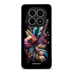 Lesklý kryt na mobil Xiaomi Redmi Note 15 4G - Mobiwear Glossy G011G, kytice s pírkem