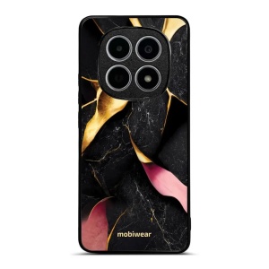 Lesklý kryt na mobil Xiaomi Redmi Note 15 4G - Mobiwear Glossy G021G, černý a zlatavý mramor