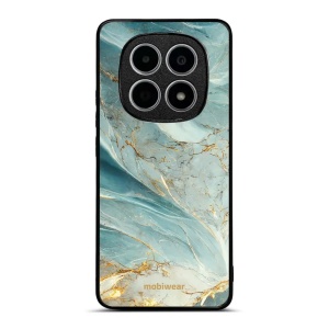 Lesklý kryt na mobil Xiaomi Redmi Note 15 4G - Mobiwear Glossy G022G, zelenkavý a zlatavý mramor