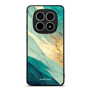 Lesklý kryt na mobil Xiaomi Redmi Note 15 4G - Mobiwear Glossy G024G, zlatavý a zelenkavý mramor
