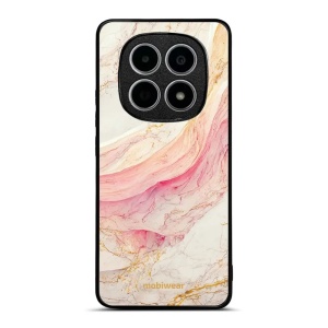 Lesklý kryt na mobil Xiaomi Redmi Note 15 4G - Mobiwear Glossy G027G, růžový a zlatavý mramor