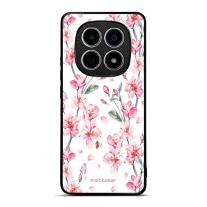 Lesklý kryt na mobil Xiaomi Redmi Note 15 4G - Mobiwear Glossy G033G, růžové květy