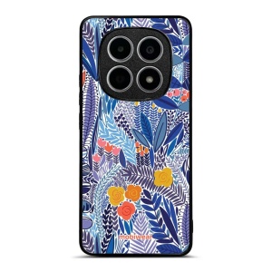 Lesklý kryt na mobil Xiaomi Redmi Note 15 4G - Mobiwear Glossy G037G, modrá květena