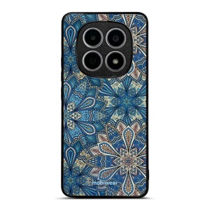 Lesklý kryt na mobil Xiaomi Redmi Note 15 4G - Mobiwear Glossy G038G, modré mandala květy