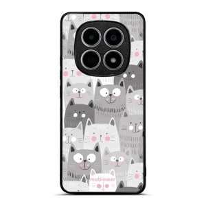 Lesklý kryt na mobil Xiaomi Redmi Note 15 4G - Mobiwear Glossy G045G, kočičky