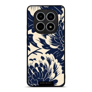 Lesklý kryt na mobil Xiaomi Redmi Note 15 4G - Mobiwear Glossy GA40G, modré a béžové květy