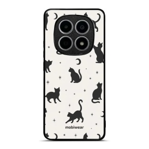 Lesklý kryt na mobil Xiaomi Redmi Note 15 4G - Mobiwear Glossy G162G, noční kočičky