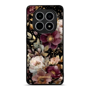 Lesklý kryt na mobil Xiaomi Redmi Note 15 4G - Mobiwear Glossy G169G, zlatavé kvítky