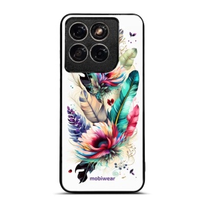 Lesklý kryt na mobil Motorola Edge 70 Fusion - Mobiwear Glossy G017G, pírka a květy