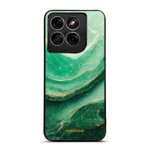 Lesklý kryt na mobil Motorola Edge 70 Fusion - Mobiwear Glossy G023G, zelený mramor