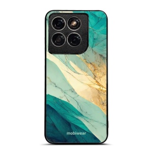 Lesklý kryt na mobil Motorola Edge 70 Fusion - Mobiwear Glossy G024G, zlatavý a zelenkavý mramor