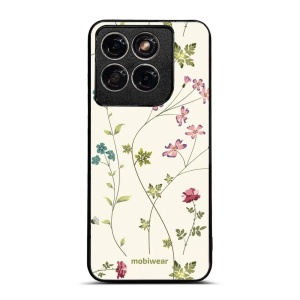 Lesklý kryt na mobil Motorola Edge 70 Fusion - Mobiwear Glossy G035G, tenké rostlinky s květy