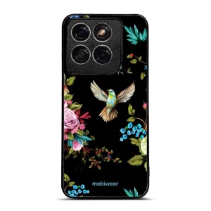 Lesklý kryt na mobil Motorola Edge 70 Fusion - Mobiwear Glossy G041G, ptáček a květy