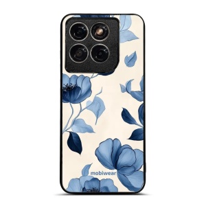 Lesklý kryt na mobil Motorola Edge 70 Fusion - Mobiwear Glossy GP73G, modrá krása květů