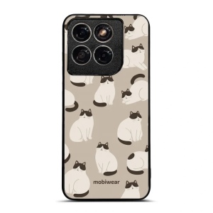 Lesklý kryt na mobil Motorola Edge 70 Fusion - Mobiwear Glossy G160G, kočičáci