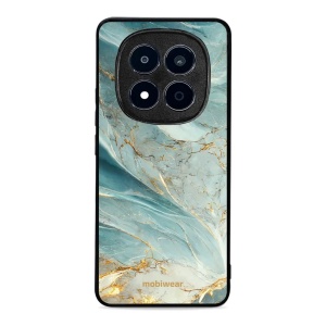 Lesklý kryt na mobil Xiaomi Redmi Note 15 Pro 4G - Mobiwear Glossy G022G, zelenkavý a zlatavý mramor