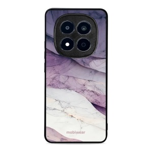 Lesklý kryt na mobil Xiaomi Redmi Note 15 Pro 4G - Mobiwear Glossy G028G, bílý a fialový mramor