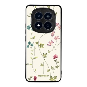 Lesklý kryt na mobil Xiaomi Redmi Note 15 Pro 4G - Mobiwear Glossy G035G, tenké rostlinky s květy