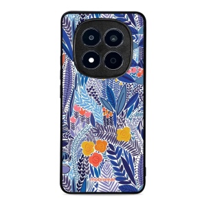 Lesklý kryt na mobil Xiaomi Redmi Note 15 Pro 4G - Mobiwear Glossy G037G, modrá květena