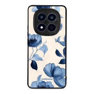 Lesklý kryt na mobil Xiaomi Redmi Note 15 Pro 4G - Mobiwear Glossy GP73G, modrá krása květů