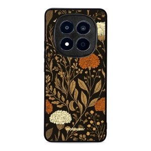 Lesklý kryt na mobil Xiaomi Redmi Note 15 Pro 4G - Mobiwear Glossy G174G, béžová a oranžová kvítka